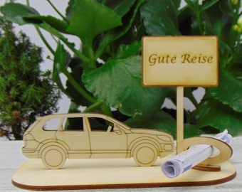 Geldgeschenk PKW Auto zum Führerschein, zum Geburtstag, Zuschuss zum Auto Kauf, Geldschenken, Personalisieren K40