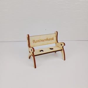 Geschenk zur Rente, große Rentnerbank mit Ortsschild, Geldgeschenk Lebensbaum Ruhestand Bild 15