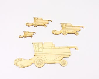 Wooden combine harvester / DIY door signs / Combine harvester driver / Farmer gift idea