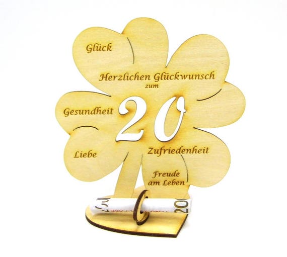 Kleeblatt zum 20. Geburtstag zum 20. Hochzeitstag Etsy