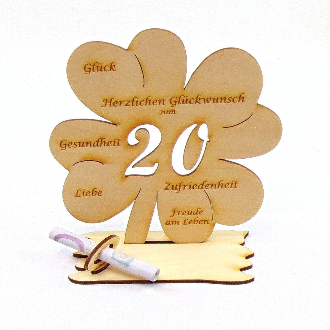 Kleeblatt zum 20. Geburtstag zum 20. Hochzeitstag 11cm oder Etsy