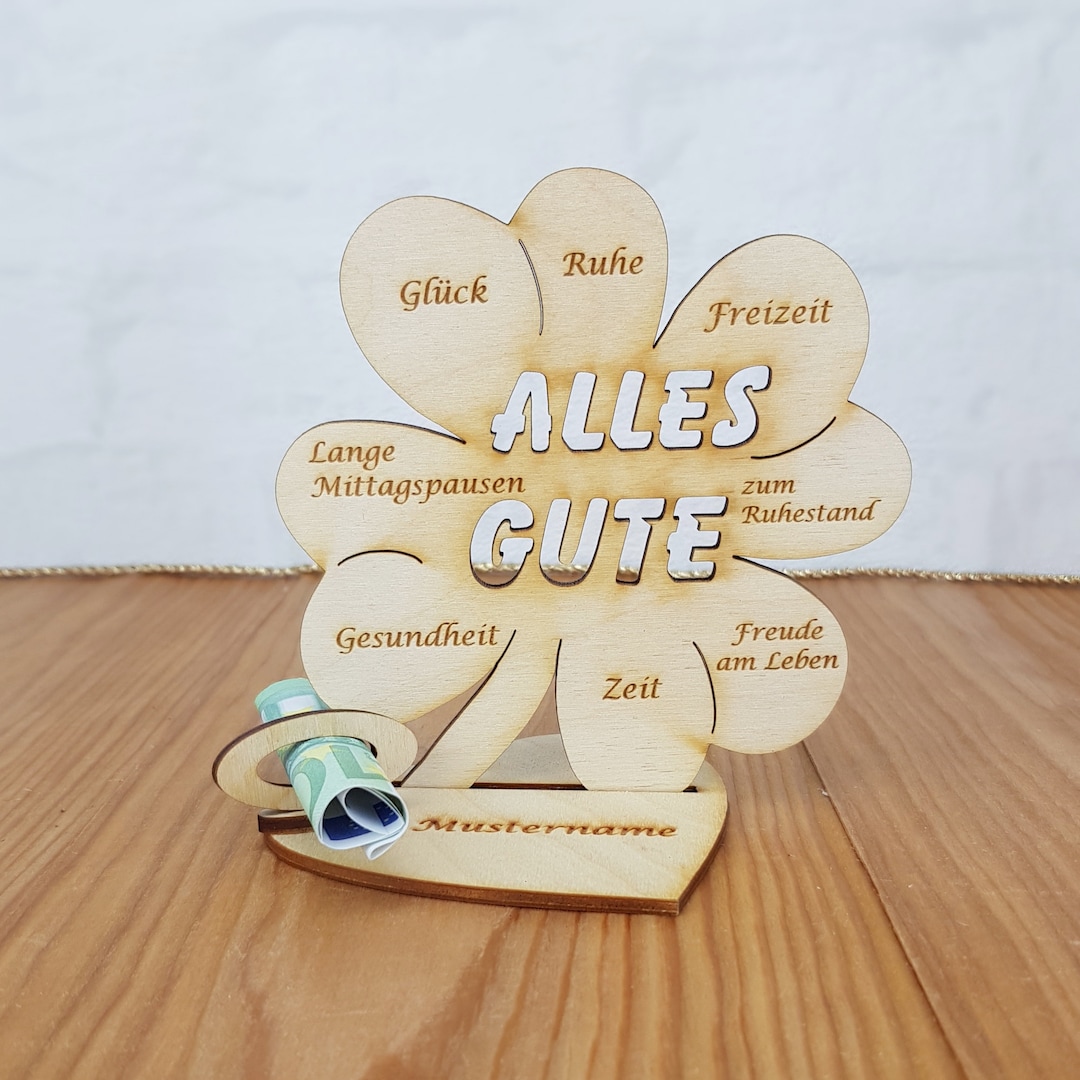 Ruhestand Party Dekoration – 4-teiliges Holz-Set In Schwarz-Gold, Tischdekoration Mit 'Happy Retirement'