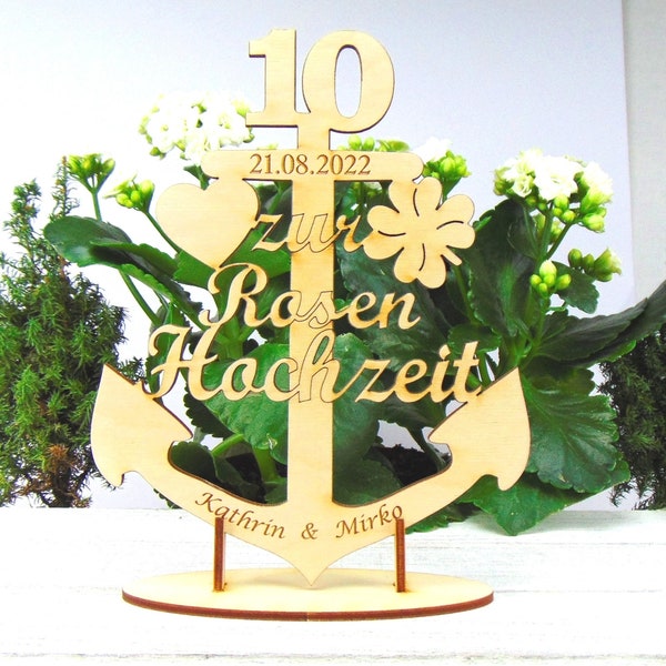 Was Schenkt Man Zum 10 Hochzeitstag 10. hochzeitstag - Etsy.de