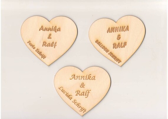 60 Stück Streudeko Herz Hochzeit Tischdeko Wunschnamen Dekoration Holz Gravur 60 Stück Streudeko Herz Hochzeit Tischdeko Wunschnamen Dekoration Holz Gravur