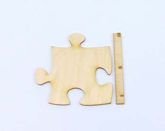 Unendlichpuzzle 1 bis 10 Teile, zum Selbstgestalten, Puzzle 10,5 cm x 10,5 cm, Holz