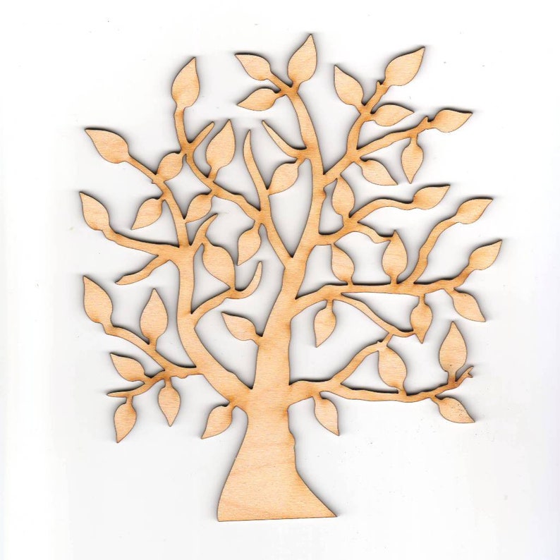 Lebensbaum 18 cm oder 15 cm hoch Baum aus Holz zum Basteln, Geburtstags Geschenk, Geschenkidee, B3-LBA180-00 Bild 1