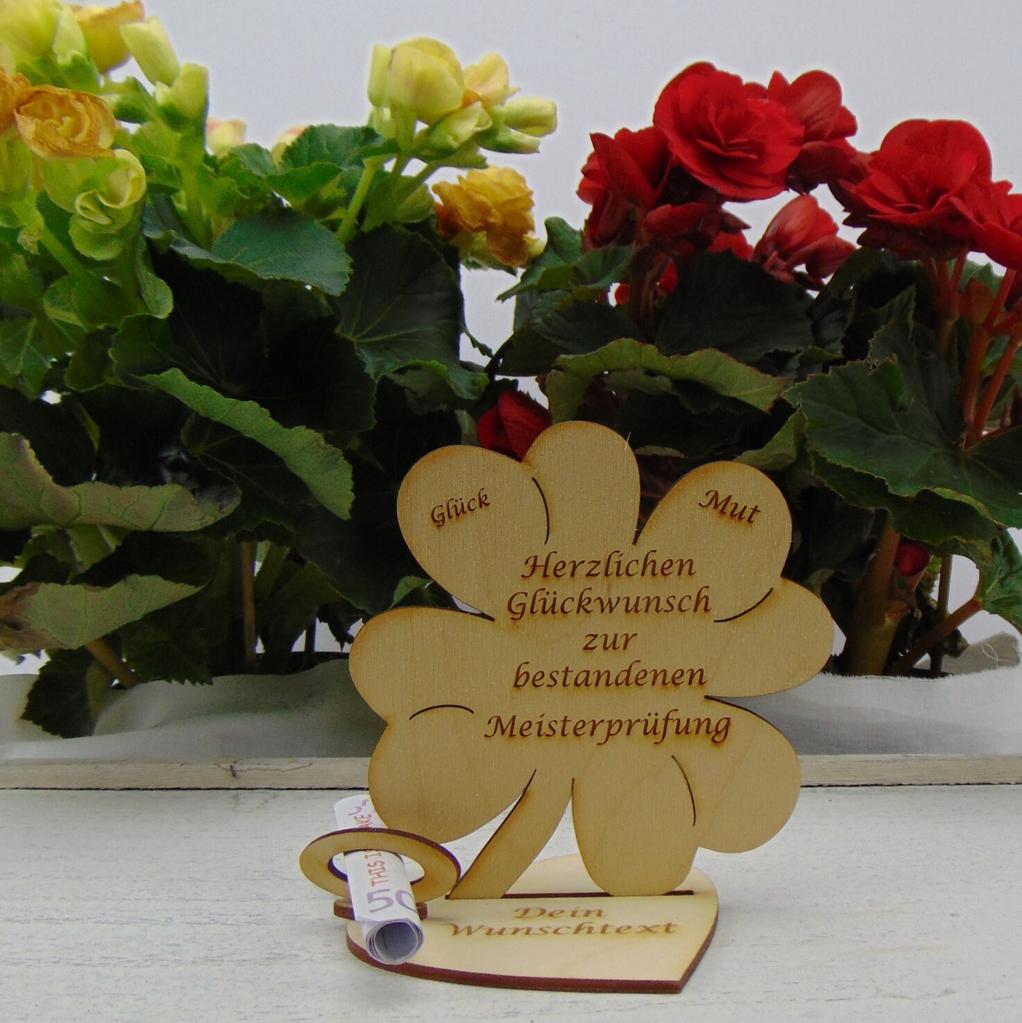 Geschenk zur bestandenen Meisterprüfung 117 cm Kleeblatt Etsy