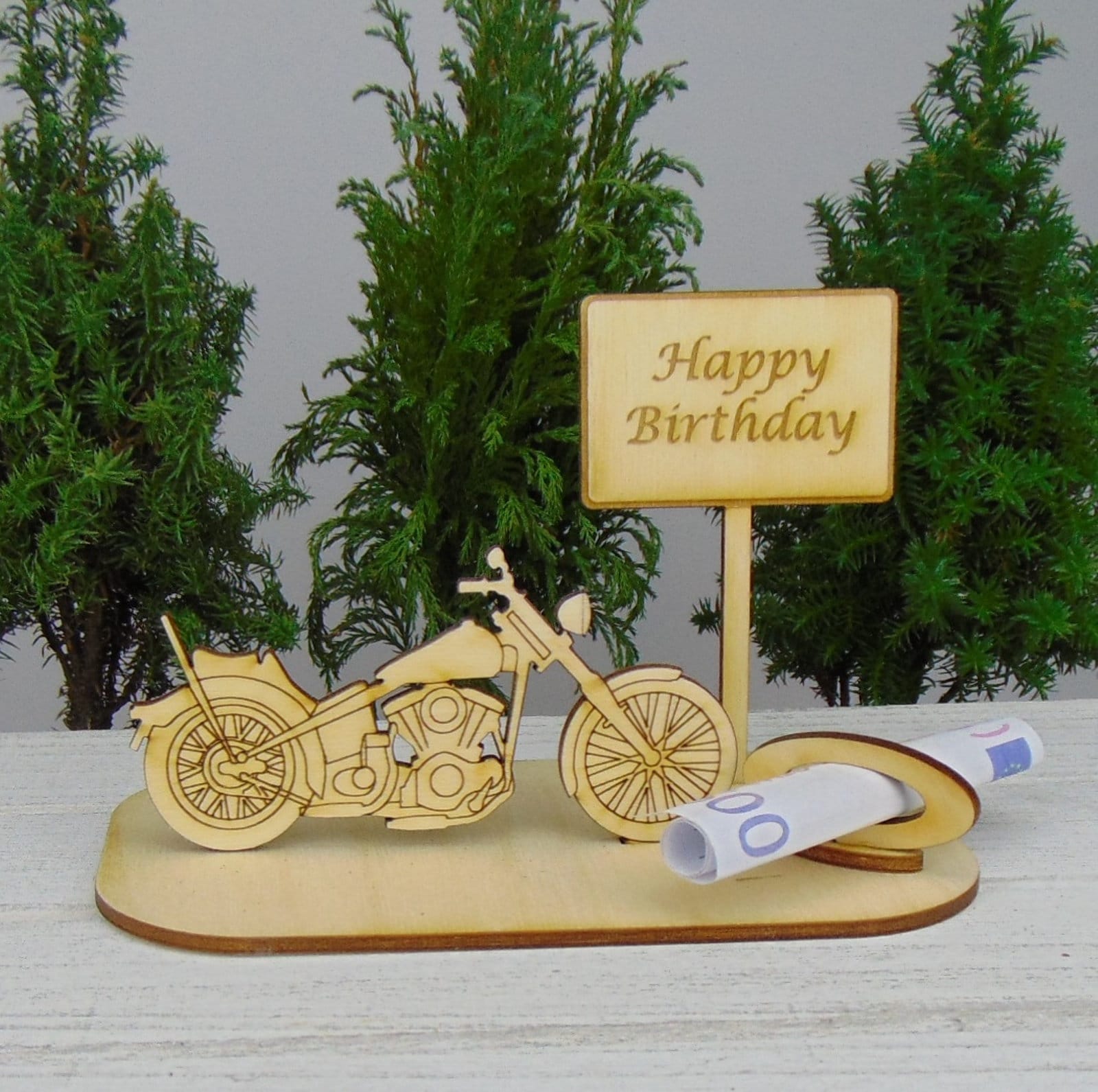 Geldgeschenk Chopper Motorrad Führerschein Gute Fahrt