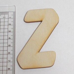 Letter 8 cm wood wall decoration door sign children's room Deco crafts with children image 3