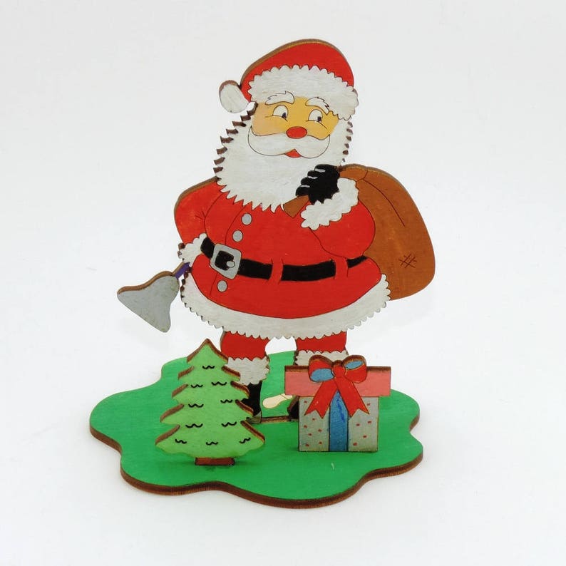 DIY Weihnachtsmann-Ornament Set Aus Knöpfen - Kreatives Bastelset Für Weihnachtsbaum-Dekoration