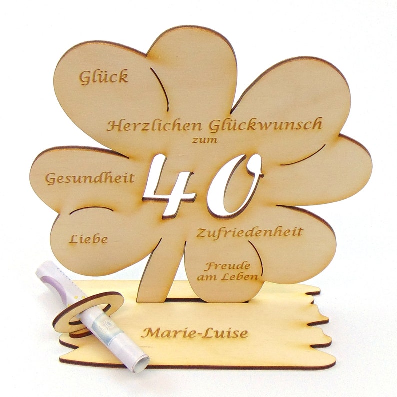 Kleeblatt zum 60. Geburtstag zum 60. Hochzeitstag 11cm oder Etsy