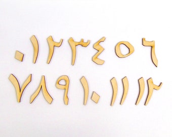 Arabic Number Clock Etsy