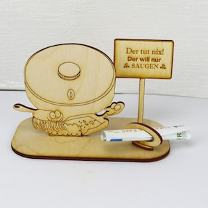 Geschenk Saugroboter Geldgeschenk Zuschuss zum Roboter Staubsauger Geschenkidee witzig