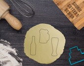 Beer bottle cookie cutter, beer mug cookie cutter, beer glass cookie cutter, Bierglas ausstecher, Bierflasche ausstecher, Oktoberfest