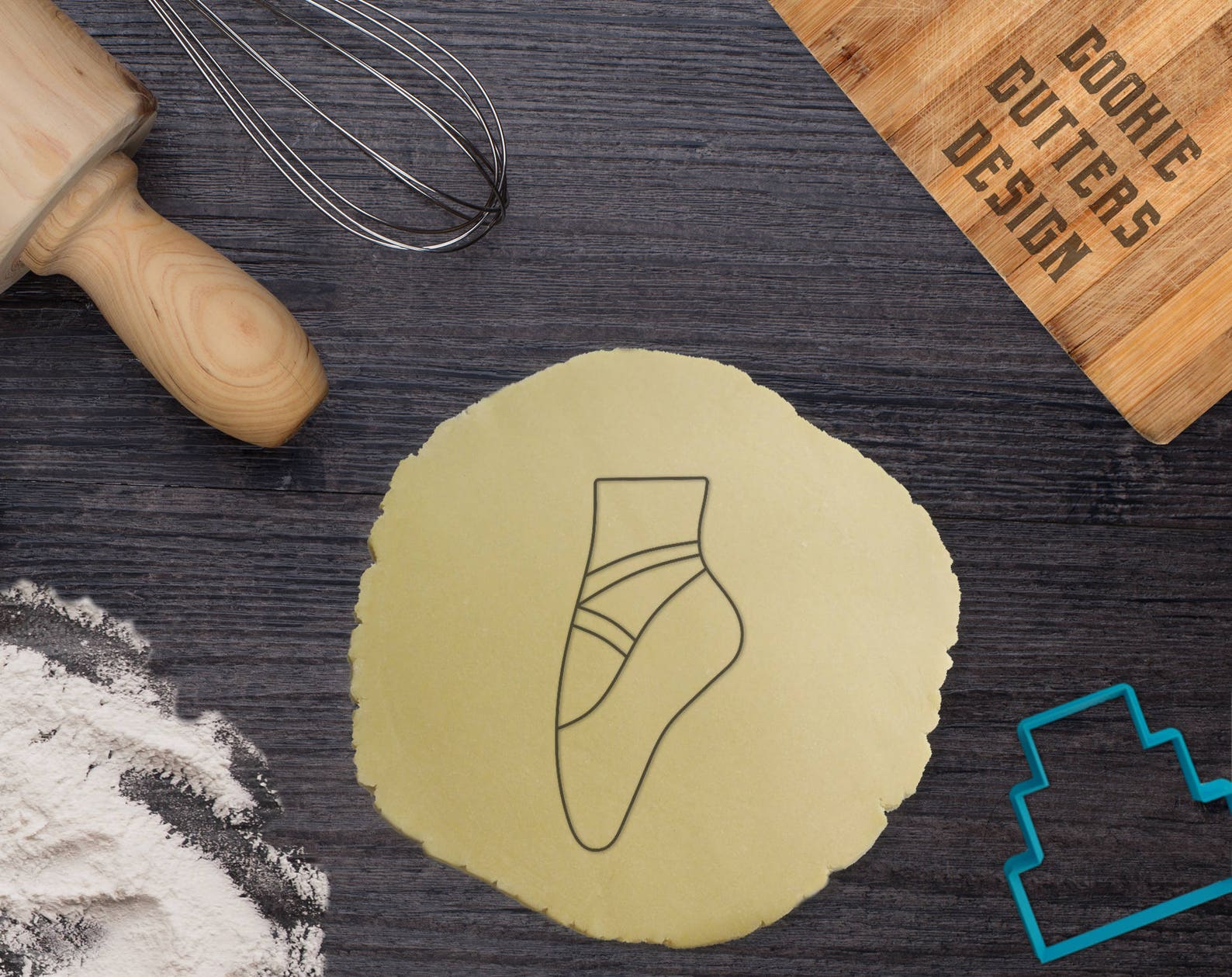 ballet cookie cutter / ballet shoe cookie cutter / slippers cookie cutter