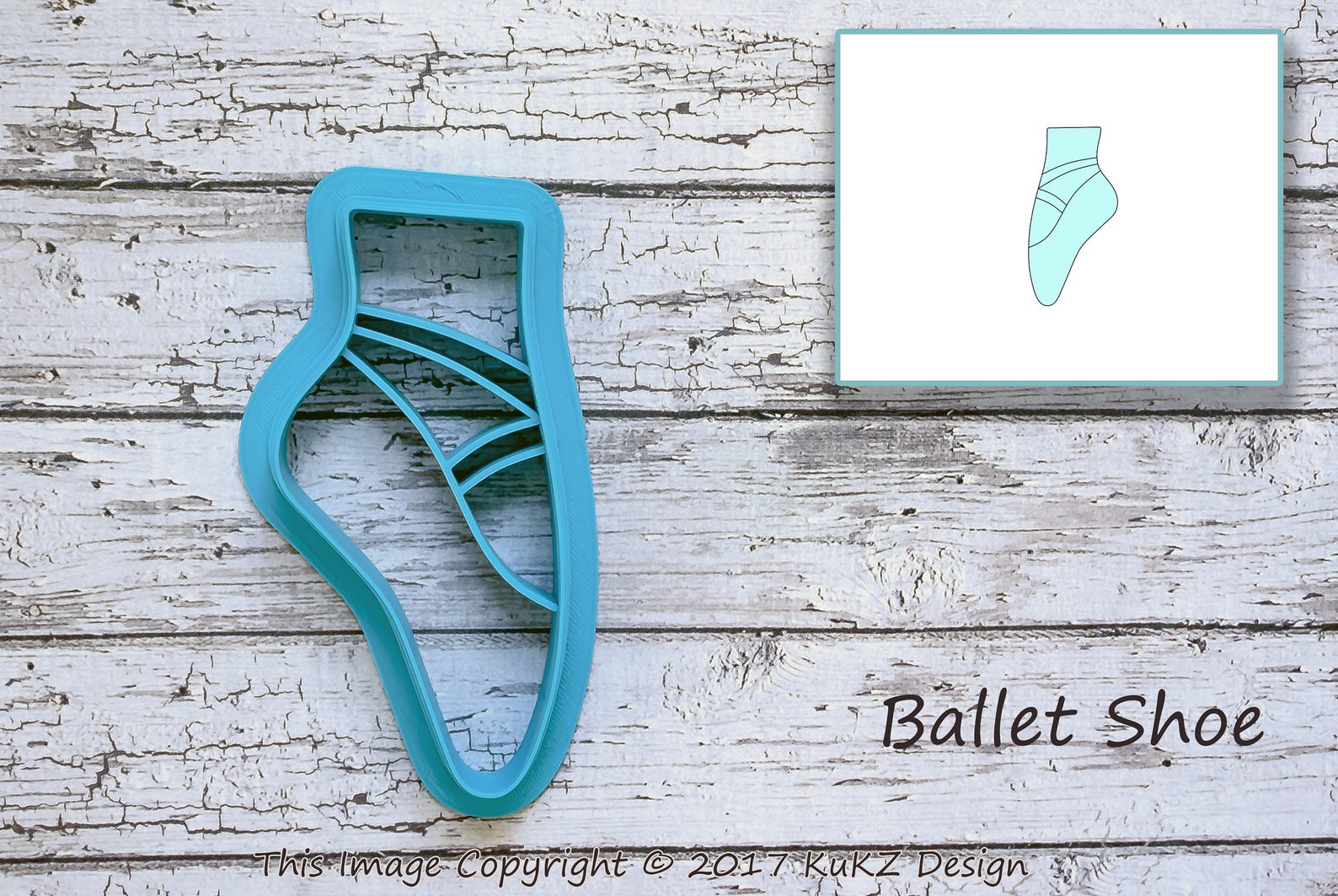 ballet cookie cutter / ballet shoe cookie cutter / slippers cookie cutter