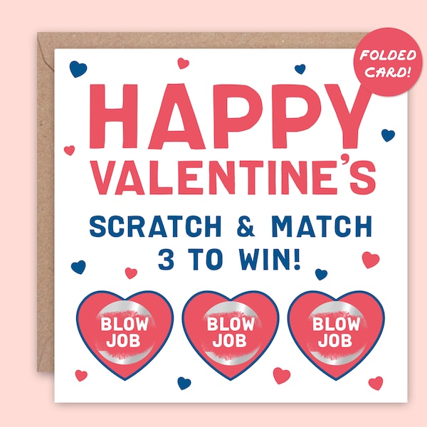 Naughty Valentines Day Gift for Boyfriend, Sexy Valentines Day Card for him, Card for Husband