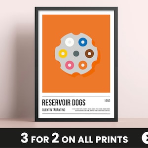 Reservoir Dogs Poster Art Print, Quentin Tarantino Poster Print, Movie Print, Film Wall Art, Reservoir Dogs Gift