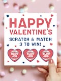 Valentines Card / Valentines Day Gift / Scratch Card for Boyfriend / Girlfriend / Husband / Wife product logo