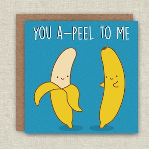 Süße Geburtstagskarte Lustige Liebe Karte Pun Karte Jahrestag Banane Grußkarte Beste Freundin Geburtstag Freundin Geburtstag Freund Kawaii Karte