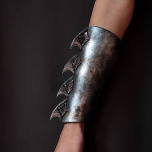Medieval Faux Leather Armor Bracer Warrior Viking Knight Gloves