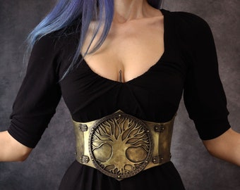 Nordic celtic Corset/Belt/Cincher. woman Armor. made with EVA foam. costume/clothing viking valkyrie fantasy LARP yggdrasil