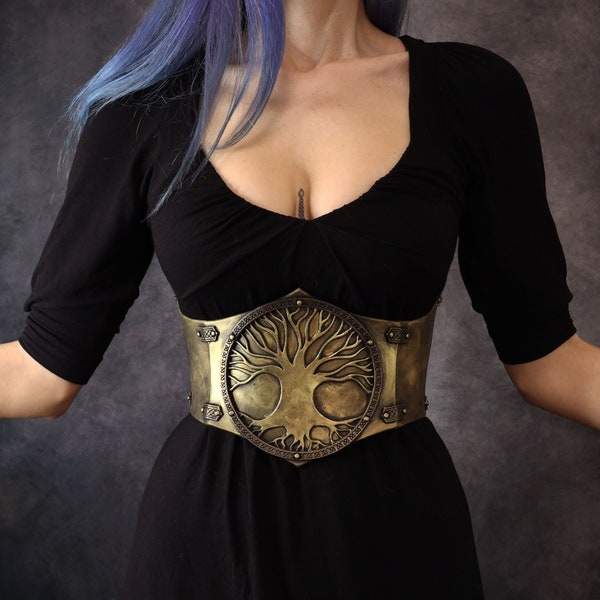 Nordic celtic Corset/Belt/Cincher. woman Armor. made with EVA foam. costume/clothing viking valkyrie fantasy LARP yggdrasil