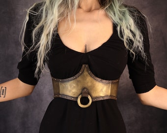 Freyja Corset- nordic Corset/Belt/Cincher. woman Armor. fake metal made with EVA foam. costume/clothing viking valkyrie fantasy LARP