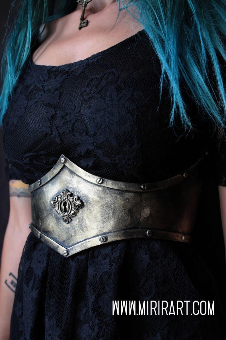 Unterbrust Steampunk Korsett/ Gürtel/Cincher mit Schloss. Frau | Etsy