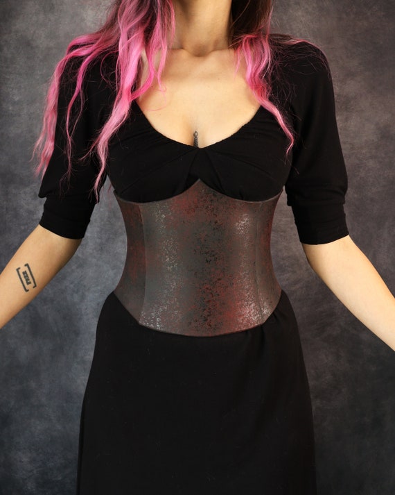 Gothic Corset/ Waist Cincher. Vampire Look in Red and Black. Fantasy  Clothing for Your Halloween and Cosplay Costume Aswell. Made With EVA -   Canada
