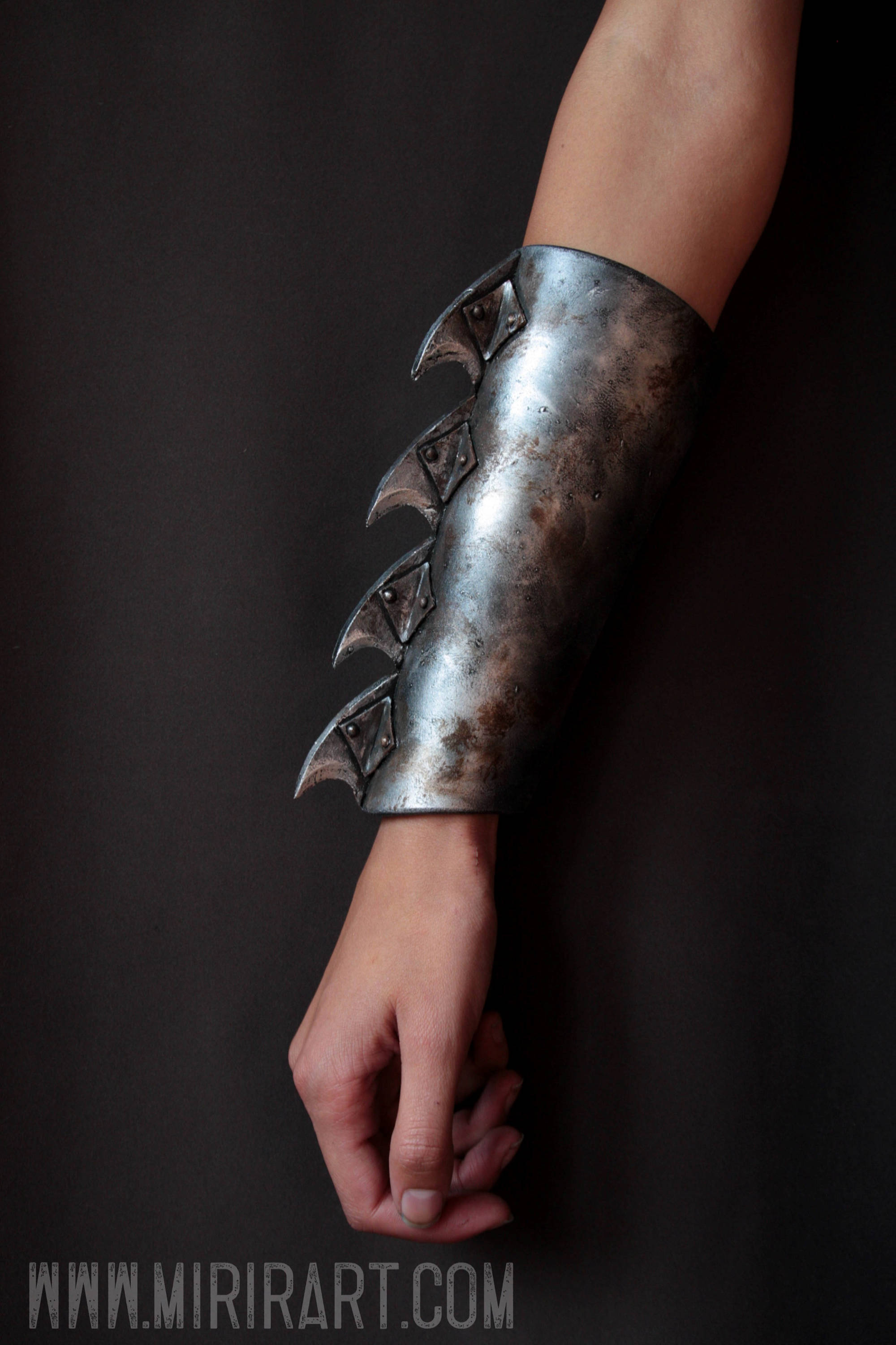 thumbnail image 2 of Abbdbd Viking Leather Gauntlet Wristband - Medieval Bracers Cosplay Arm Warmers, Bracers Viking Jewelry For Men Women, Leather Viking Pirate Knight Bracer, Halloween Costume 2 of 13