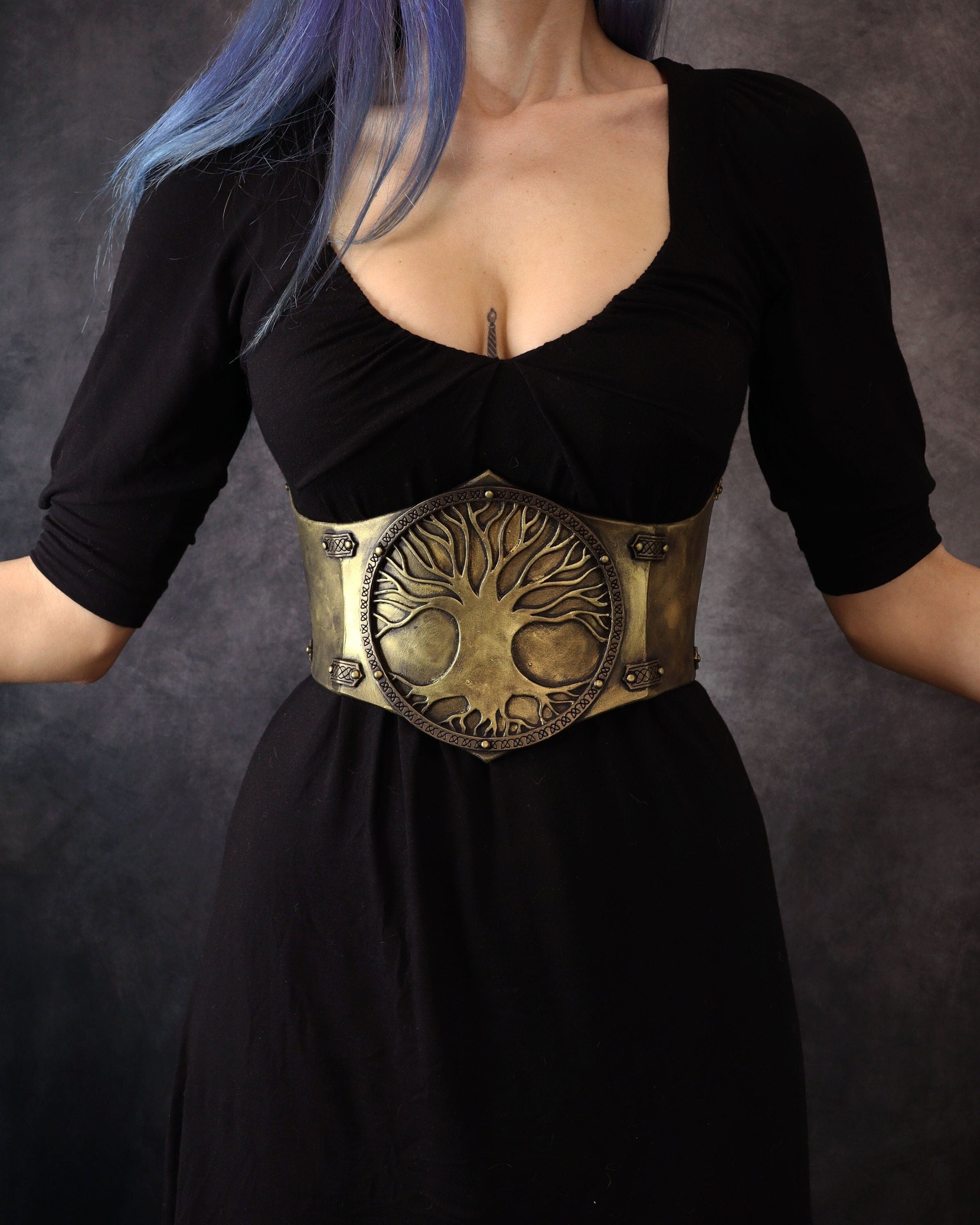 Nordic celtic Corset/Belt/Cincher. woman Armor. made with EVA foam. costume/clothing viking valkyrie fantasy LARP yggdrasil
