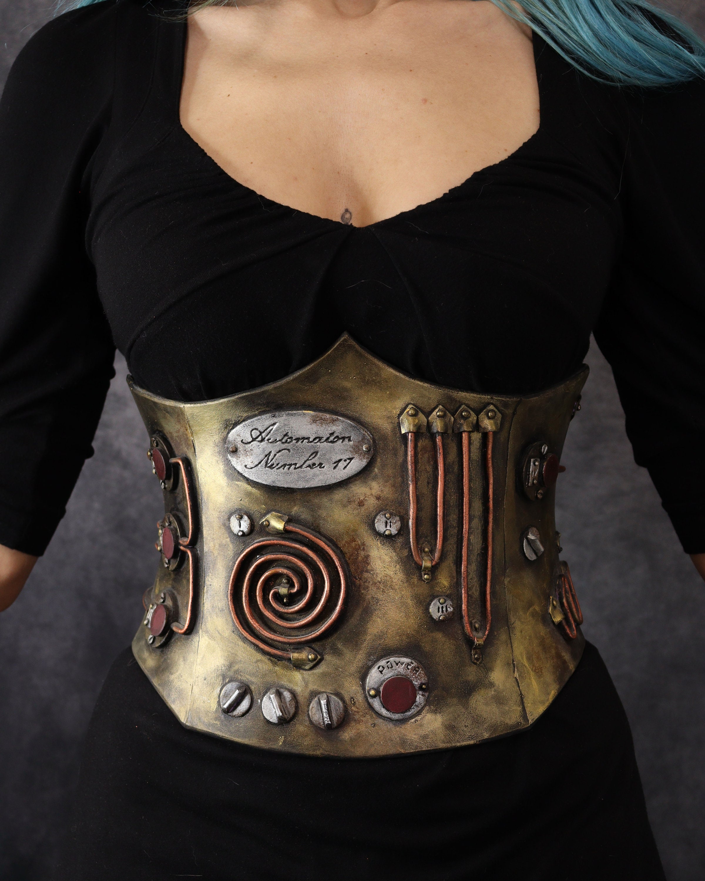 Steampunk Corset Made With Eva Foam. Super Detailed, Looks Like Metal.  Perfect for Custom Cosplay, Costumes or Larps. -  Canada