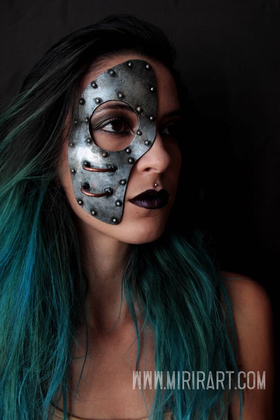Halloween Cyberpunk Masque Mask Helmet Steampunk Robot Masque Headgear  Cosplay
