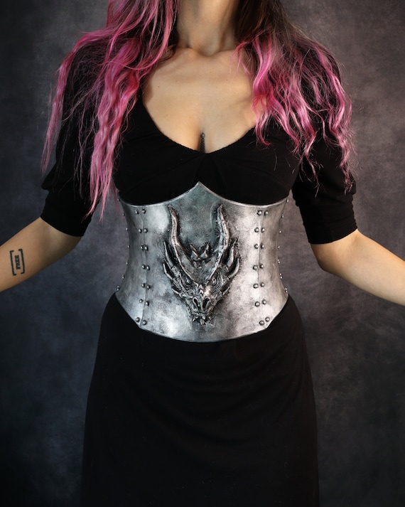 Fantasy Corset With Dragon Head in Relief. Waist Cincher Made With EVA,  Super Light and Comfortable, Perfect for Larp & Cosplay Armor. -  Canada