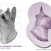 DOG; SCHNAUZER HEAD Craft Sugarcraft Wax Resin Sculpey Silicone Mould Mold