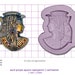 EGYPTIAN TUTANKHAMUN BUST #2 Craft Sugarcraft Silicone Rubber Mould Mold Craft Sugarcraft Sculpey Silicone Rubber Mould