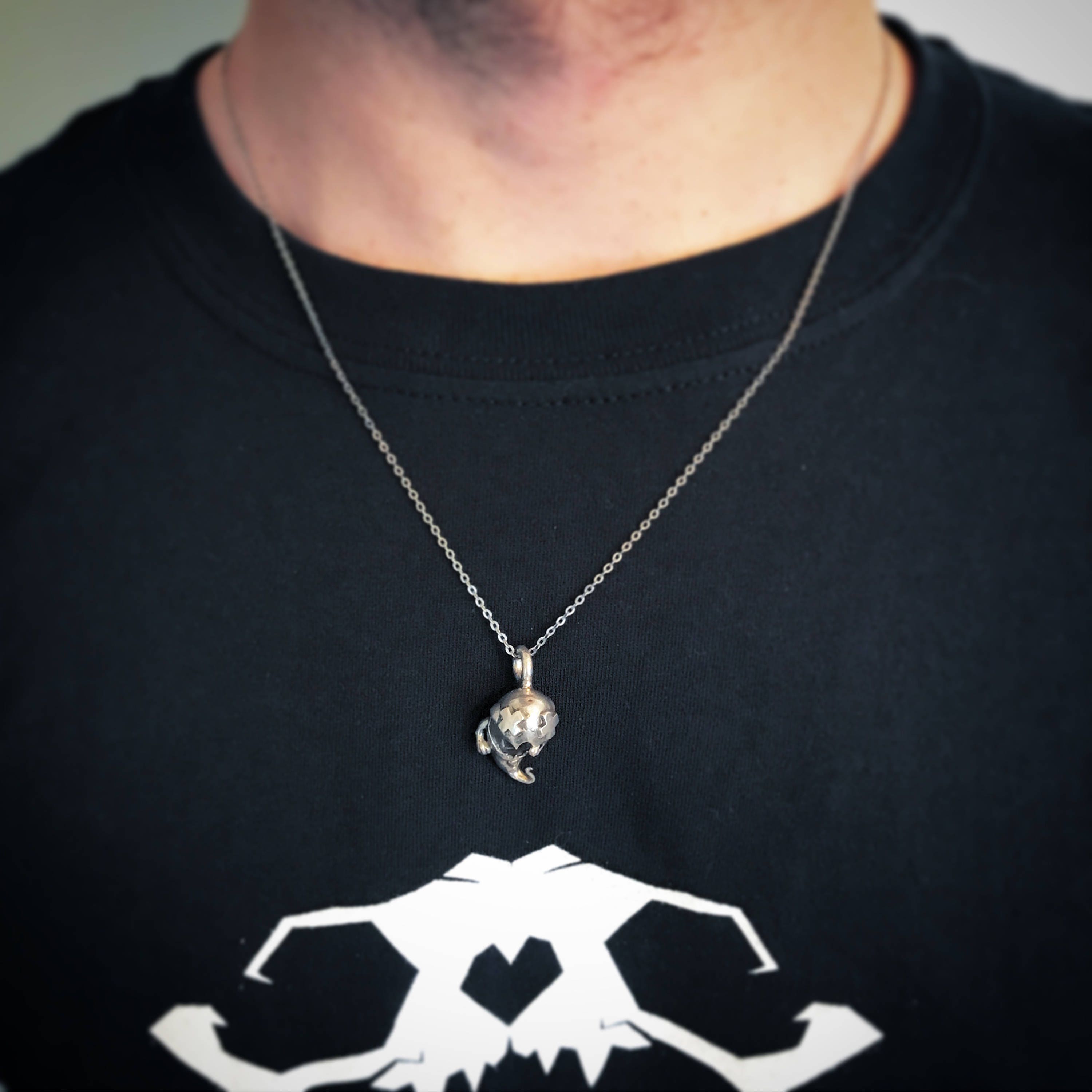 Ghosty - Ghost Pendant - Sterling Silver 925 - Etsy