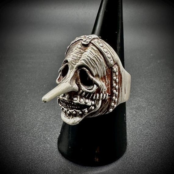 Handmade Chris Fehn Mask Ring – Slipknot Jewelry - 925 Silver 