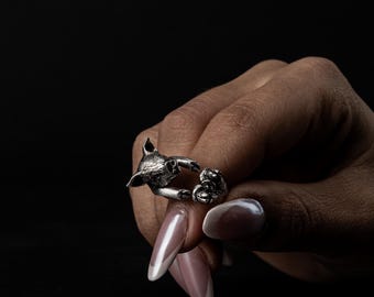 豚 - 925シルバー豚リング - 動物リング - Etsy 日本