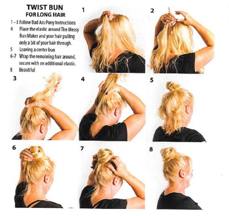 Messy Bun How To Perfect Messy Bun New Hair Accessory Bun Etsy