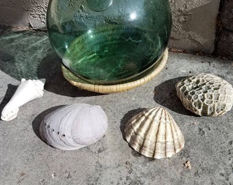 Vintage rare Japanese blown glass fishing float