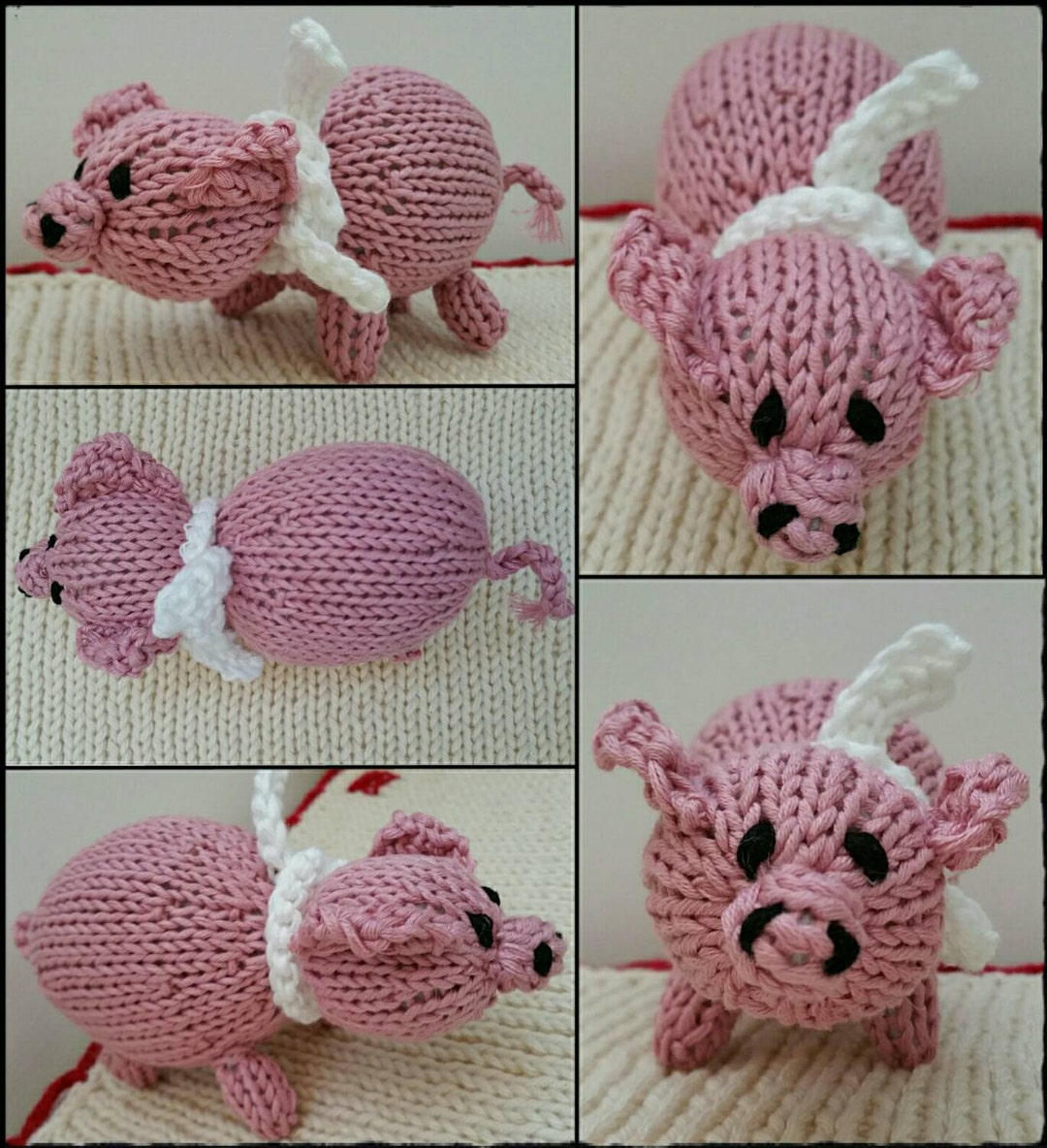 Knitted Piglet Etsy