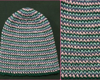 Knitted Multi-Color Hat