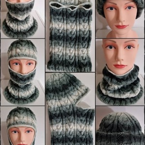 Knitted Cabled Balaclavas