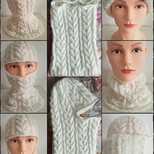 Knitted Cabled Balaclava