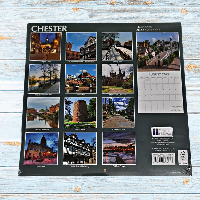 2022 CHESTER Wall Hanging Calendar 2022 16 Month Calendar Etsy UK