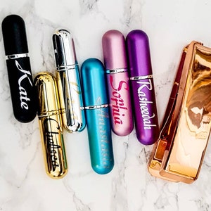 Personalised Perfume Atomiser-Travel Size Perfume Bottle-Refillable -Christmas Gift-Wedding-Anniversary-Bridesmaid-Stocking Filler-Holiday