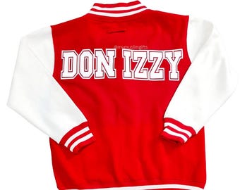 Giacca universitaria personalizzata: stile baseball con nome personalizzato