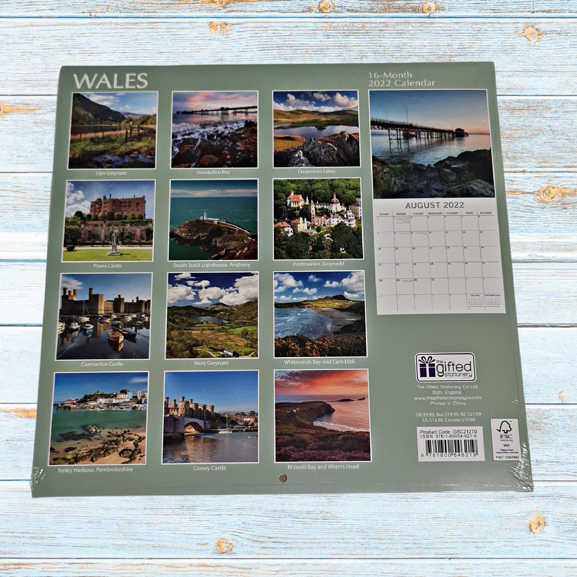 2022 WALES Wall Hanging Calendar 2022 16 Month Calendar Wall Etsy UK